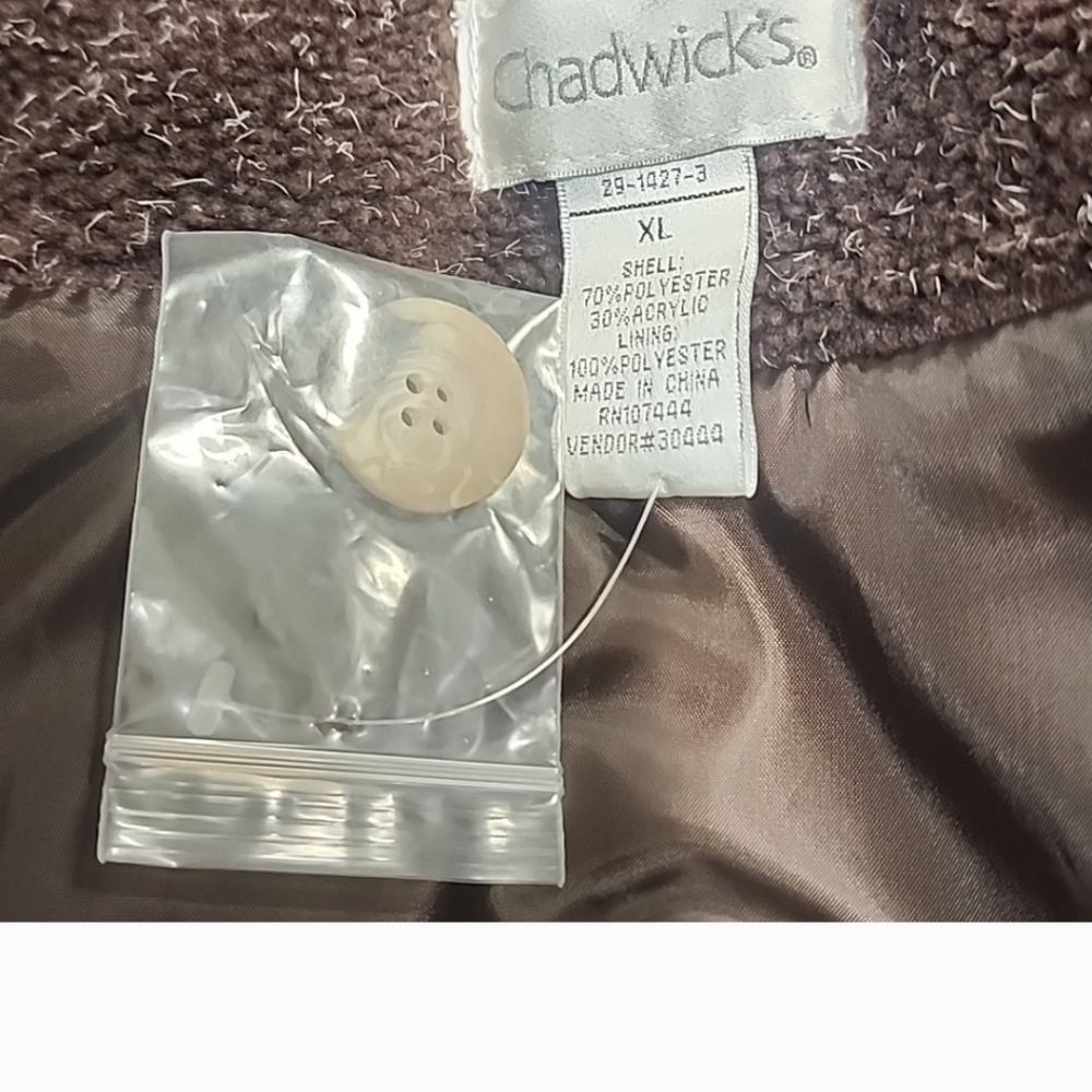 Chadwick xl nwot long wool type coat - Picture 7 of 9